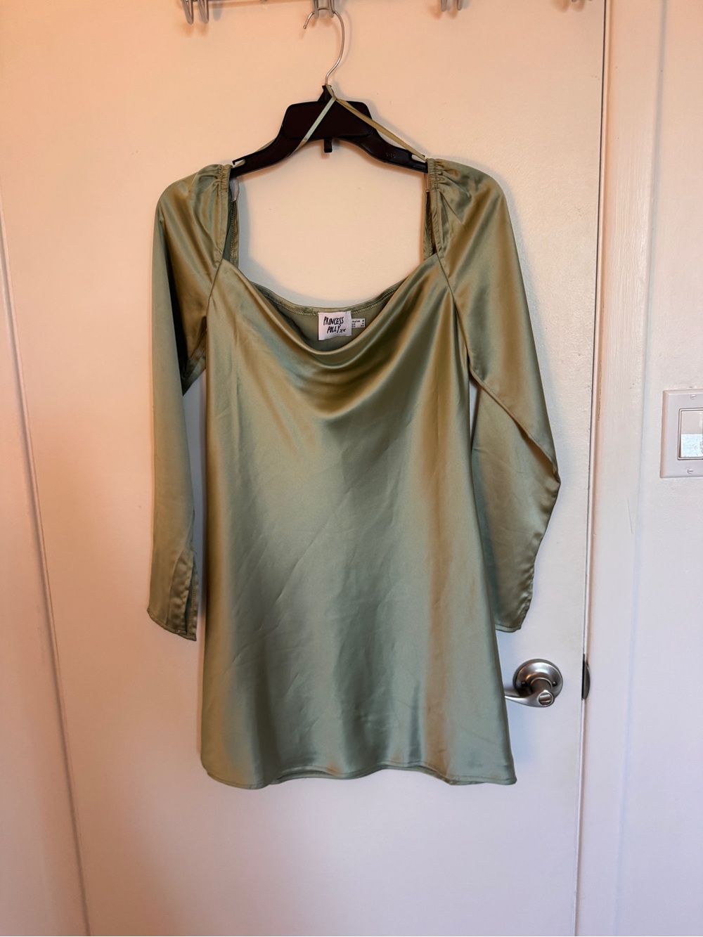 Princess Polly green mini dress